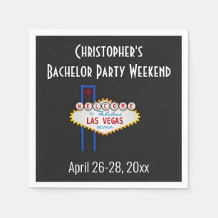 Las Vegas Bachelor Party Guys Weekend Napkins