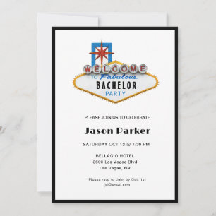 Las Vegas Bachelor Party Invitation