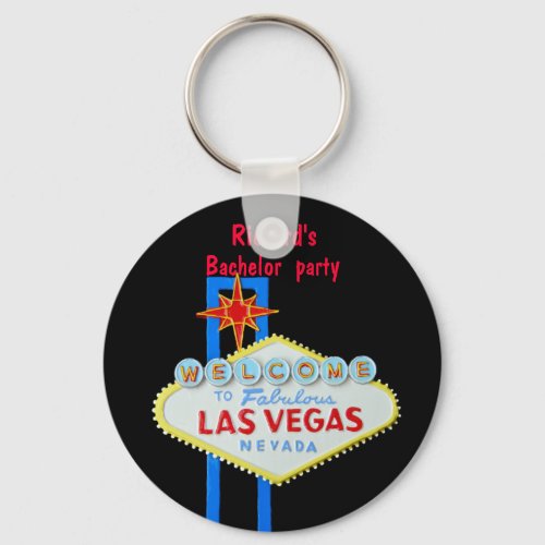 Las Vegas Bachelor Party Keychain