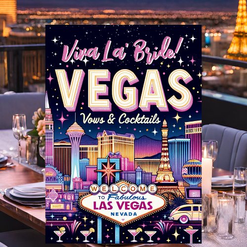 Las Vegas Bachelorette Bash Invitation