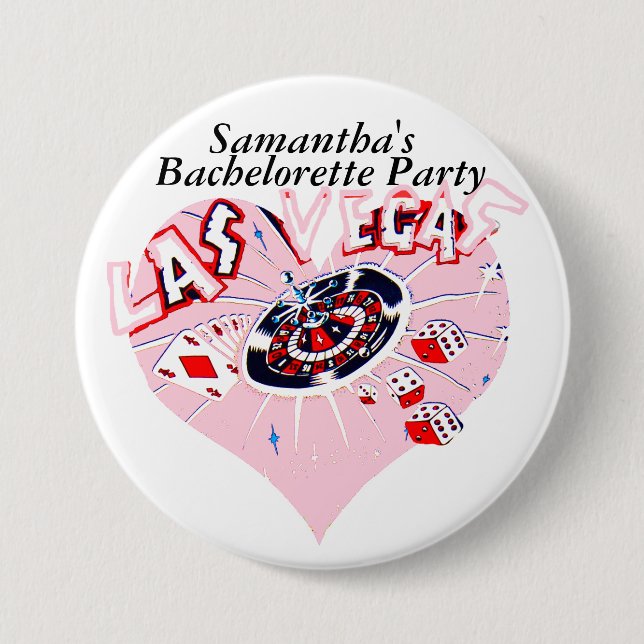 Las Vegas Bachelorette Button (Front)