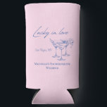 Las Vegas bachelorette can coolers<br><div class="desc">These Vegas themed can coolers feature a modern font and personalized customizable details. This Las Vegas themed can cooler will be a great addition to your bridesmaid gift bags. Change the colors, year and bride's name to make it your own. Shop the matching Vegas accessories in our Las Vegas bachelorette...</div>