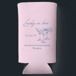 Las Vegas bachelorette can coolers<br><div class="desc">These Vegas themed can coolers feature a modern font and personalized customizable details. This Las Vegas themed can cooler will be a great addition to your bridesmaid gift bags. Change the colors, year and bride's name to make it your own. Shop the matching Vegas accessories in our Las Vegas bachelorette...</div>