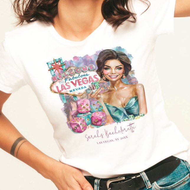 Las Vegas Bachelorette Elegant Girl T-Shirt (Creator Uploaded)
