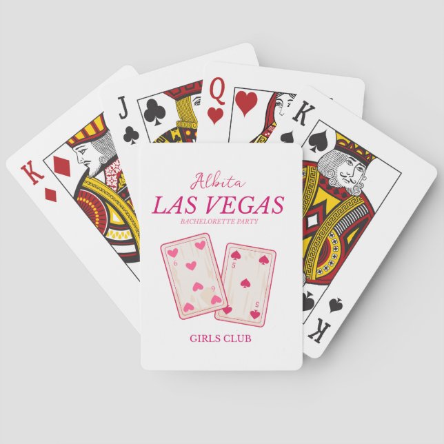 las vegas bachelorette  girls weekend poker cards (Back)