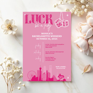 Las Vegas Bachelorette Invitation and Itinerary