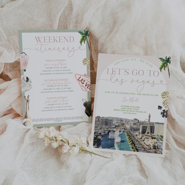 Las Vegas Bachelorette Invitation & Itinerary (Creator Uploaded)