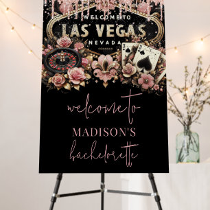 Las Vegas Bachelorette Luxury Custom Welcome Foam Board