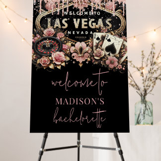 Las Vegas Bachelorette Luxury Custom Welcome Foam Board