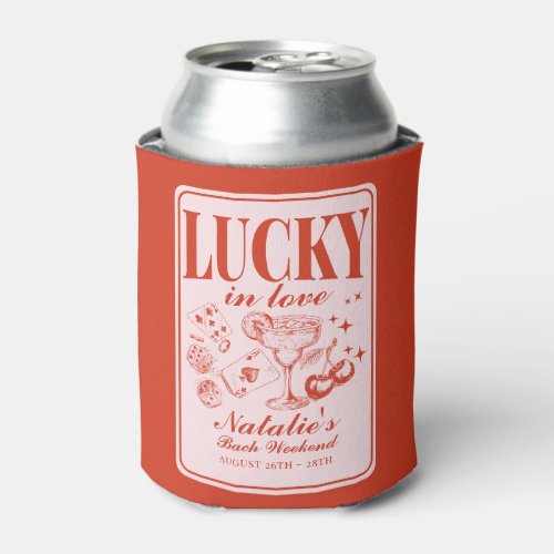 Las Vegas Bachelorette Party Customized Itinerary Can Cooler