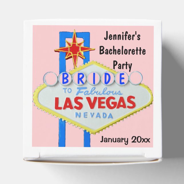 Las Vegas Bachelorette Party Favor Boxes (Top)