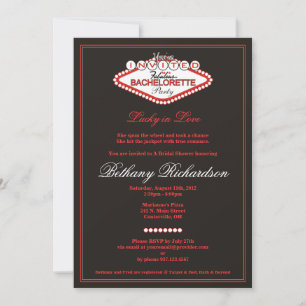 Las Vegas Bachelorette Party Invitation