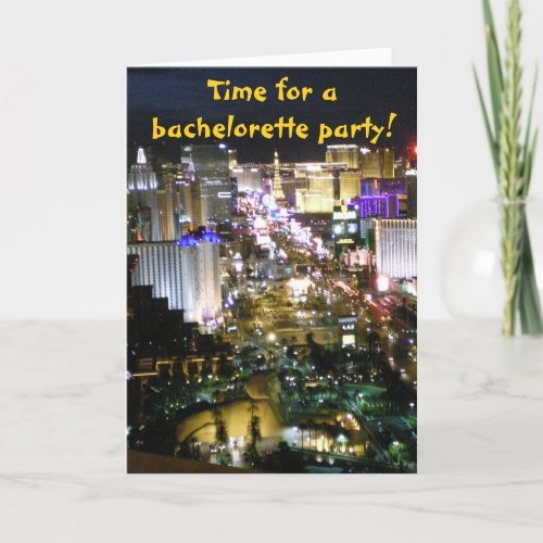 Las Vegas Bachelorette Party Invitations