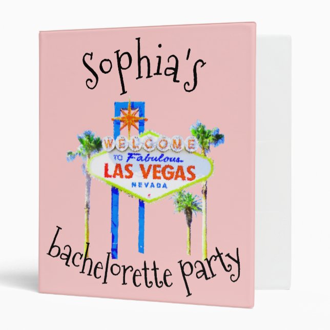 Las Vegas Bachelorette Party Memory Album Binder (Front/Inside)