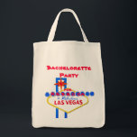 Las Vegas Bachelorette Party personalized Tote Bag<br><div class="desc">Las Vegas bachelorette party favor personalized tote bag or customize this Las Vegas welcome sign item for any special event in this famous destination.</div>