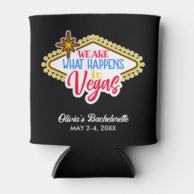 Las Vegas Bachelorette Weekend Favors Custom Can Cooler (Front)