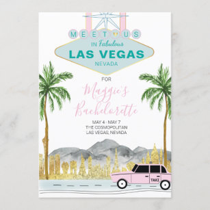 Las Vegas Bachelorette Weekend Invitation