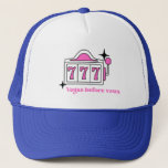 Las Vegas Bachelorette Weekend Party Trucker Hat<br><div class="desc">Vegas Bachelorette themed trucker hat you can easily customize for your bachelorette weekend. Retro themed custom hats are a great gift for your bridesmaid and will make the cutest instagram photo. Change the colors or add your names to make it your own!</div>