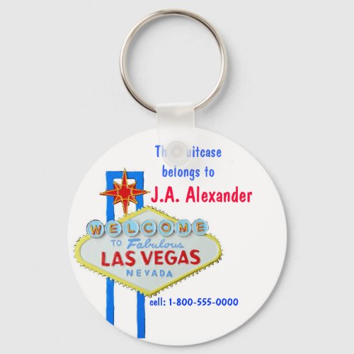 Las Vegas Bag Tags Keychain