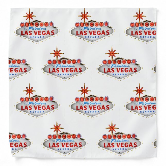 Las Vegas Bandana - The Las Vegas Welcome Sign (Front)