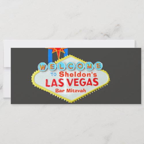 Las Vegas Bar Mitzvah Invitation