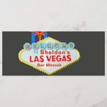 Las Vegas Bar Mitzvah Invitation by Rebecca_Reeder at Zazzle