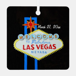 Las Vegas Birthday 21 Pendant Ceramic Ornament