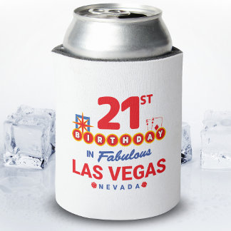 Las Vegas Birthday Party - 21st Birthday In Vegas Can Cooler