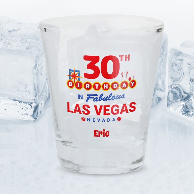 Las Vegas Birthday Party - 30th Birthday Shot Glass (Creator Uploaded)