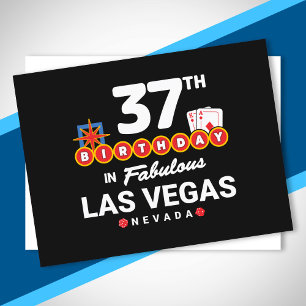 Las Vegas Birthday Party - 37th Birthday In Vegas Postcard