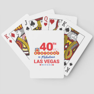 Las Vegas Birthday Party - 40th Birthday In Vegas Poker Cards