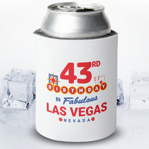 Las Vegas Birthday Party - 43rd Birthday In Vegas Can Cooler