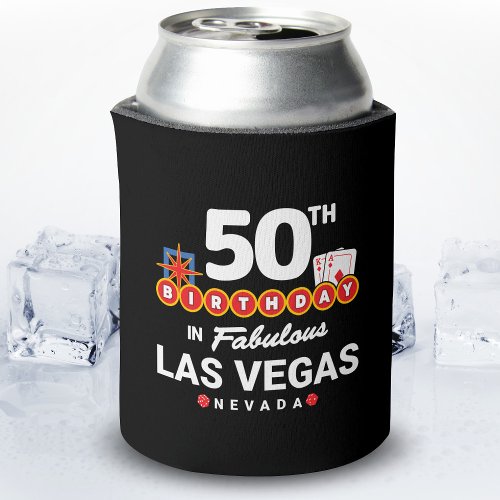 Las Vegas Birthday Party _ 50th Birthday In Vegas Can Cooler