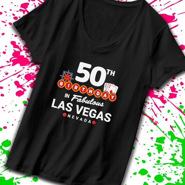 Las Vegas Birthday Party - 50th Birthday In Vegas T-Shirt (Creator Uploaded)
