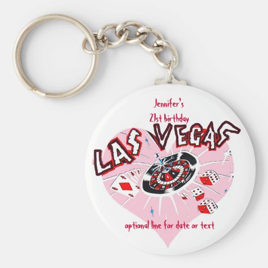 Las Vegas Birthday Party Favors Keychain