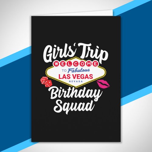 Las Vegas Birthday Party _ Girls Trip Bday Squad Card