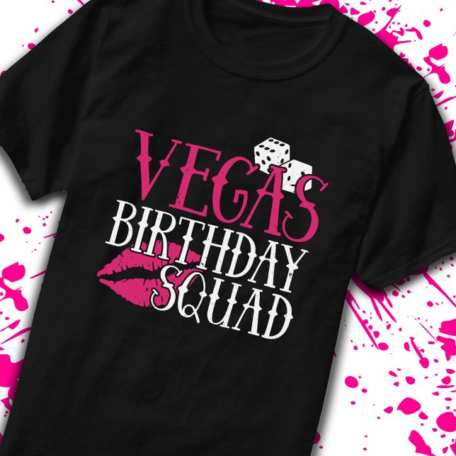 Las Vegas Birthday Party Group Gift Vegas Squad T-Shirt (Creator Uploaded)