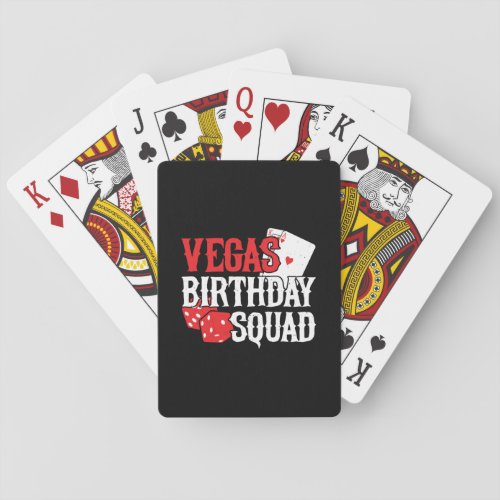 Las Vegas Birthday _ Party in Vegas Birthday Squad Playing Cards