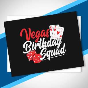 Las Vegas Birthday Party - Matching Vegas Birthday Postcard