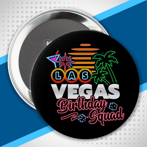 Las Vegas Birthday _ Vegas Birthday Squad Button