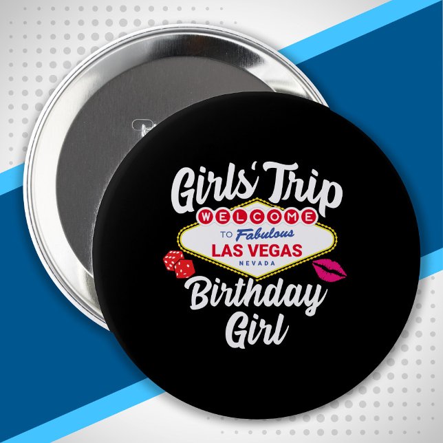 Las Vegas Birthday - Vegas Girls Trip for Birthday Button (Creator Uploaded)