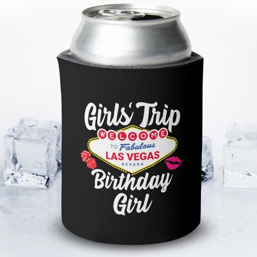 Las Vegas Birthday _ Vegas Girls Trip for Birthday Can Cooler