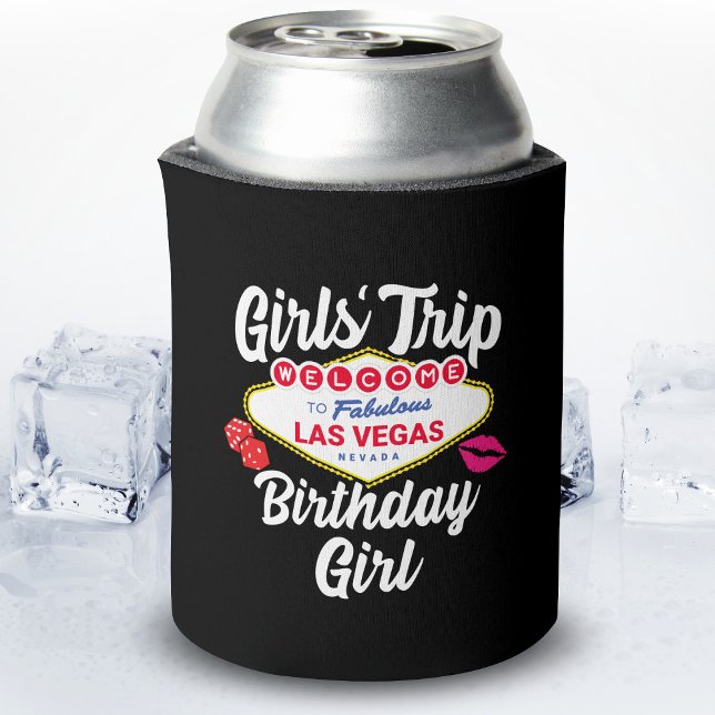 Las Vegas Birthday - Vegas Girls Trip for Birthday Can Cooler (Creator Uploaded)