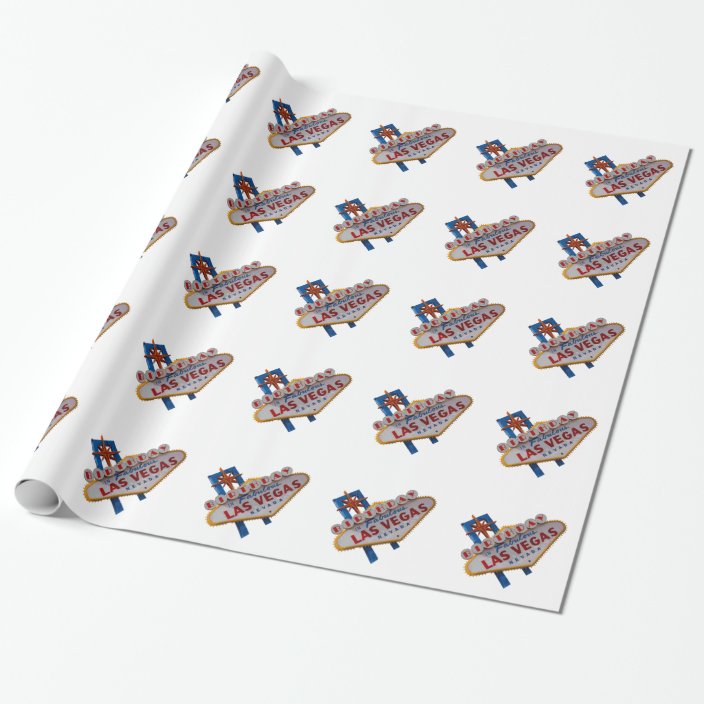 Las Vegas Birthday Wrapping Paper