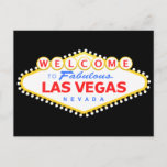 Las Vegas Black Postcard