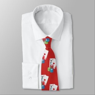 Las Vegas Blackjack Poker Cards And Chips Tie