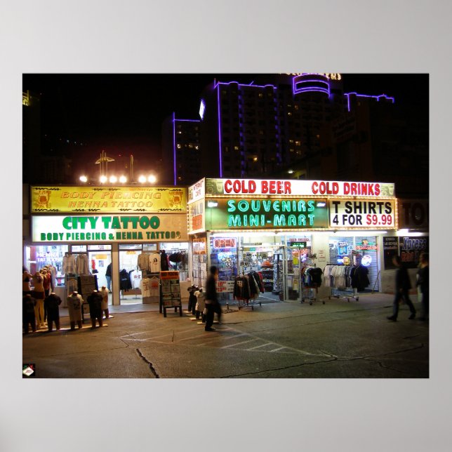 Las Vegas Blvd. Tourist Shops Poster Print (Front)