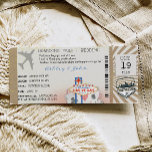 Las Vegas Boarding Pass Ticket Wedding Invitation<br><div class="desc">Las Vegas Wedding Invitation with a fun boarding pass design! Easy-to-use template,  just enter your info in the space provided,  or click the customize button to add additional text. You can add more information on the backside!</div>