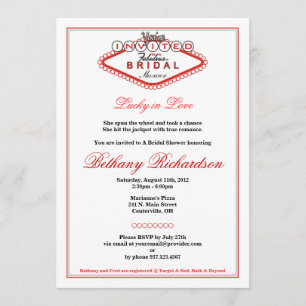 Las Vegas Bridal Shower Invitation