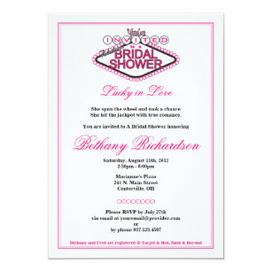 Las Vegas Themed Bridal Shower Invitations 9